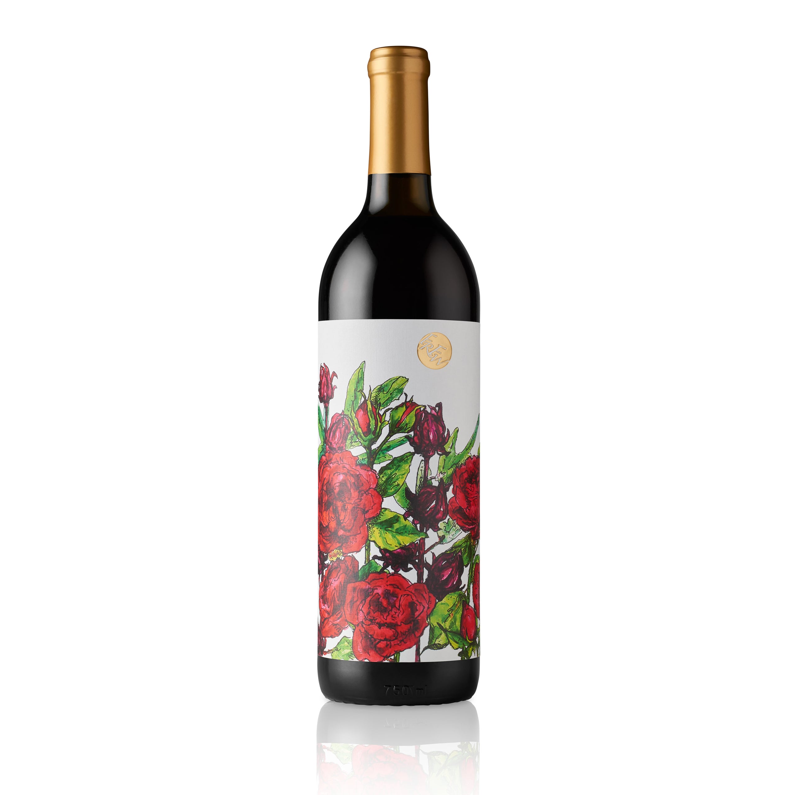 Rose Petal 750 mL. btl (14% ABV), an enchanting, rose-forward flower wine,  handcrafted from organic rose and hibiscus flowers